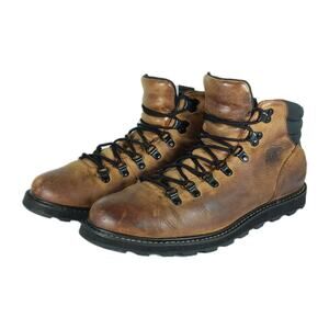Sorel Men's Madson US 9,5 Brown Leather Waterproof Lace-Up Ankle Hiker Boots